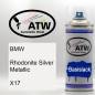 Preview: BMW, Rhodonite Silver Metallic, X17: 400ml Sprühdose, von ATW Autoteile West.